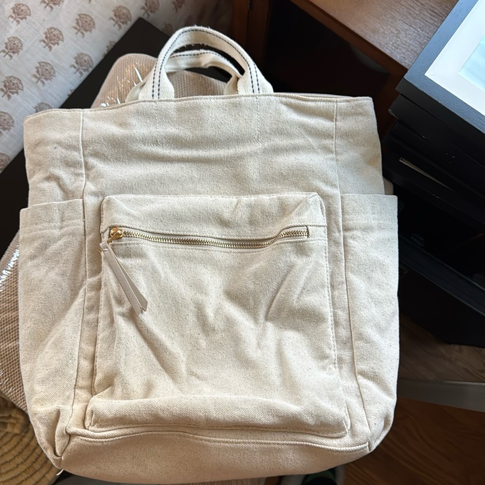 Cream Canvas Universal Threads Backpack
